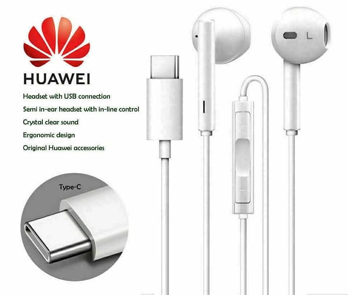 huawei type c handfree for iphone 15 samsung google pixel and one plus 4