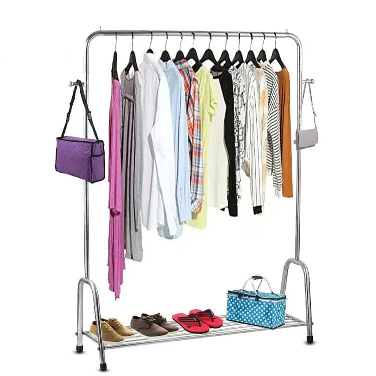 Best Cloth Hanging Stand Rack Double Pole For Home Boutique03020062817 1