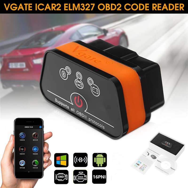 Vgate iCar2 OBD2 Scanner Scan Tools Bluetooth 03020062817 0