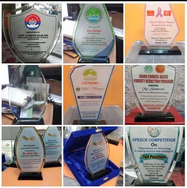 Glass And Wood Award Sheilds Delivery All over Pakistan 16