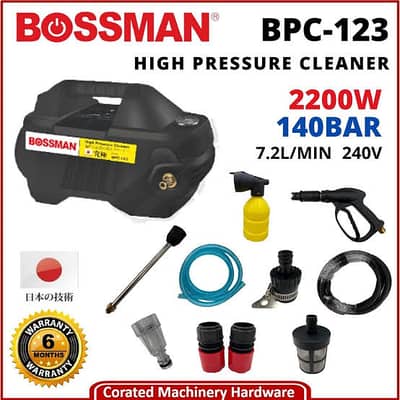 Imported BOSSMAN High Pressure Car Washer - 140 Bar induction Motor