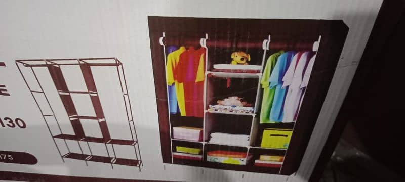 3 Layer Fancy Foldable Wardrobe Order for Call: 03127593339 8