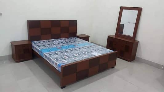 Double Bed/Bed Set Dressing Wooden