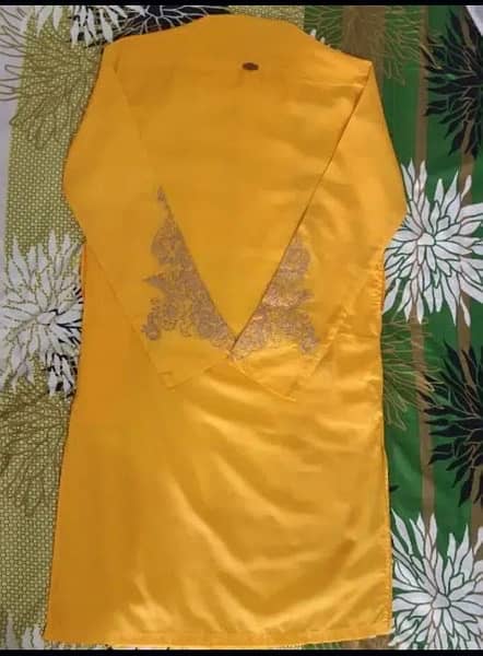 Yellow Embroidered Kurta for Man 3