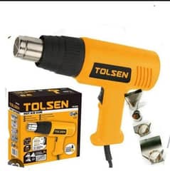 Tolsen Heat Gun / Hot Air Gun 2000W with 4 Extra Nozzles
