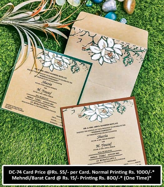 Wedding Cards, Shadi Valima Aqiqa, Barat, Mehndi, Weding, Mayoun Card 10