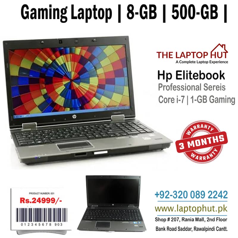 Gaming Laptop | Dell 2-GB Card | Core i-7 | 16-GB | 1-TB Suported 6