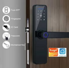 smart wifi fingerprint electric door lock tuya access control system