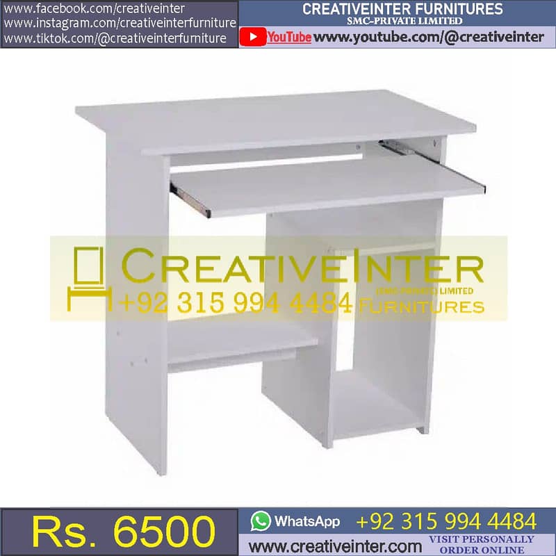 Metal Office table study desk chair computer working workstation home 13