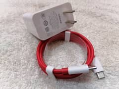 orignal box pulled 65w oneplus charger plus cable