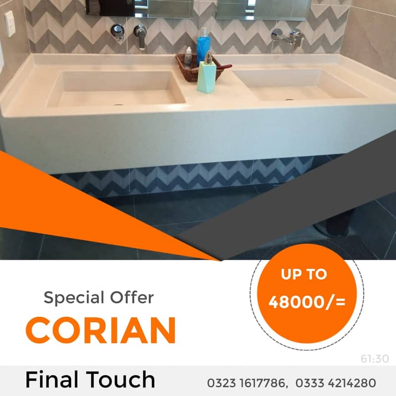 Corian Vanity 18