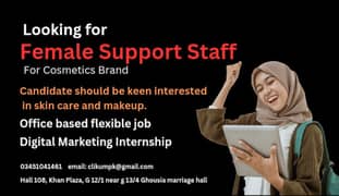 Cosmetics Brand Looking for Females Makeup Enthusiast Support Staff