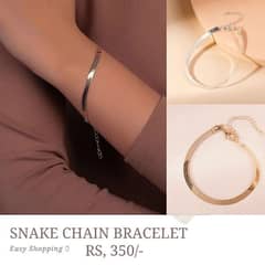 Snake Chain Bracelet (Golden & Silver)