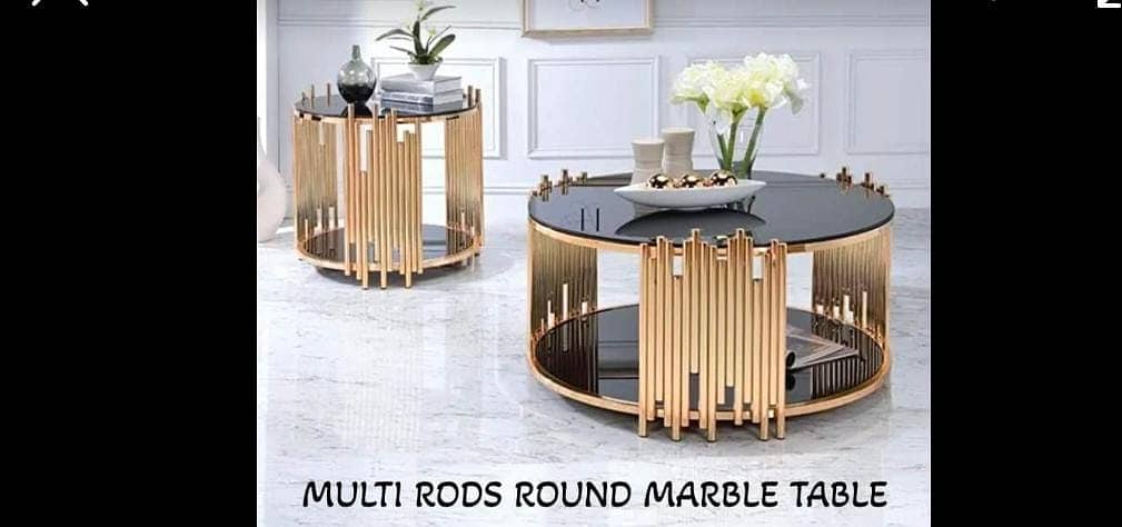 steelness ss steel console/dining tables/coffee,round center table set 6
