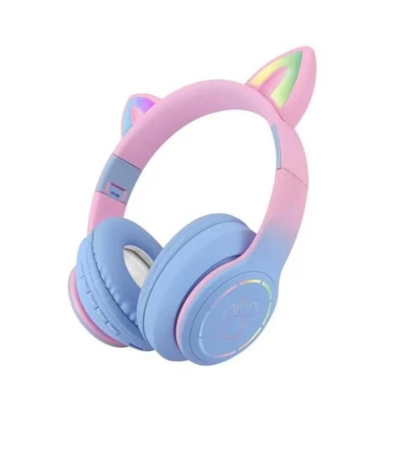 KT-M16 Wireless On-Ear Bluetooth Headset With Cute Ears And LED Light 1