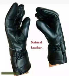black leather bike gloves