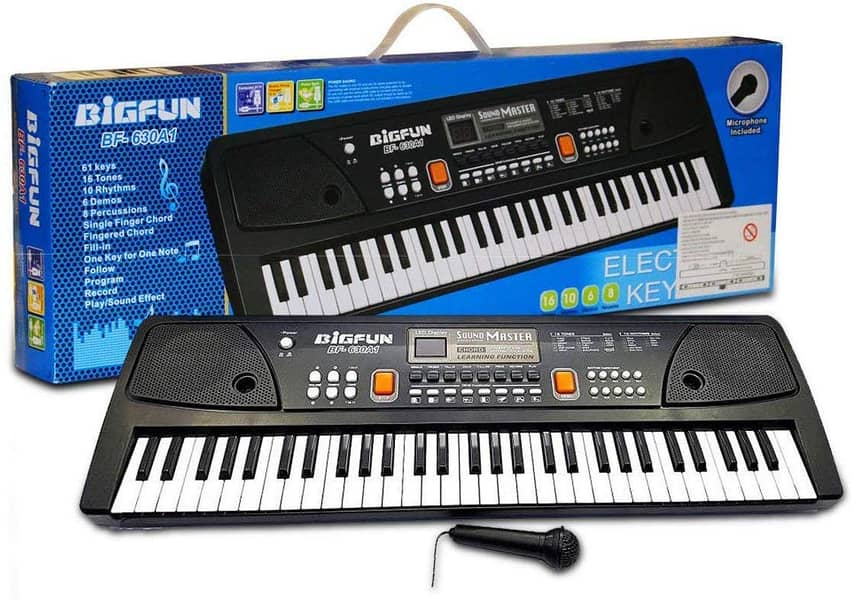 Bigfun BF-630A1 61 Keys Electronic Keyboard Piano With Recording 0