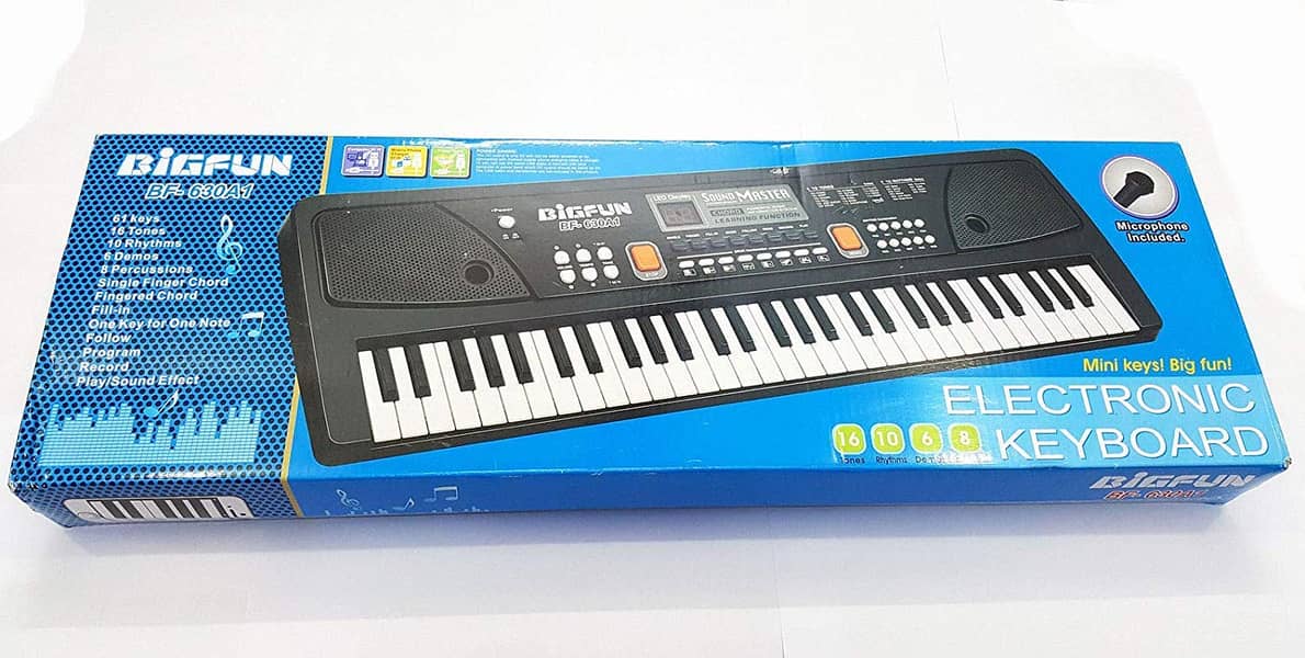 Bigfun BF-630A1 61 Keys Electronic Keyboard Piano With Recording 1