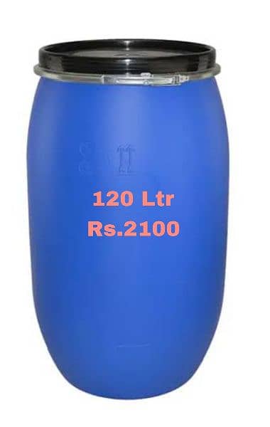 plastic Drums good condition for water and other storage 4