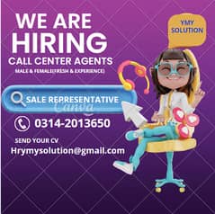 Girls & Boys required for  Call Center