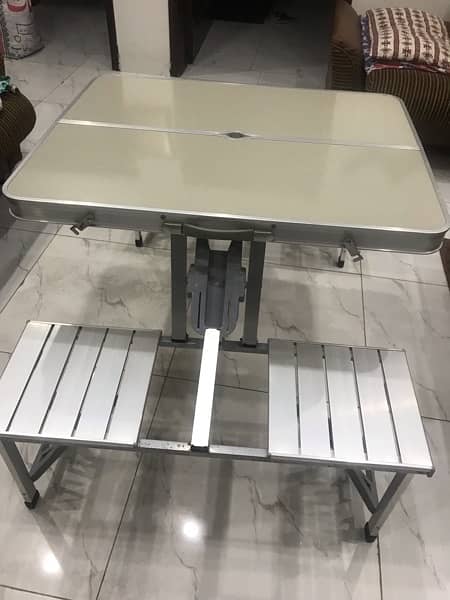 Alluminium  folding table chairs 4