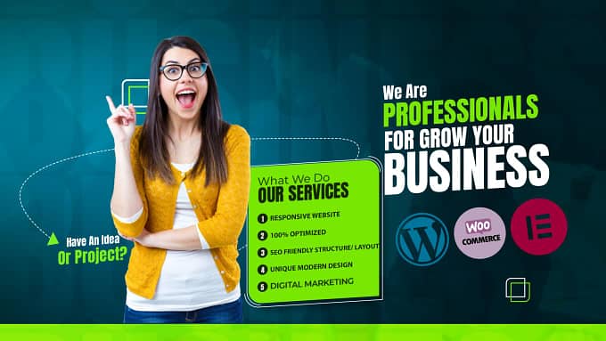 We are professionals for grow your business online. 1