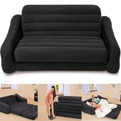 Intex Inflatable Air Sofa Combed Sleeper Queen Size 03020062817