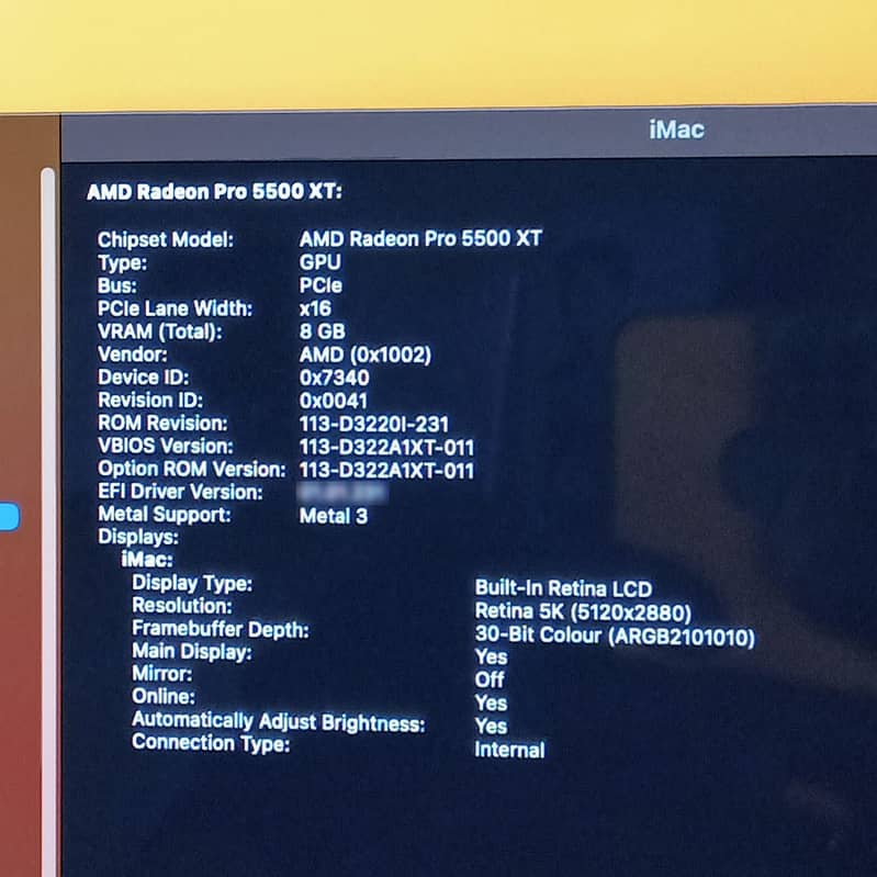 iMac 27" 2019 & 2020  Core i5, i7 & i9 with 4GB & 8GB Graphic Card 16