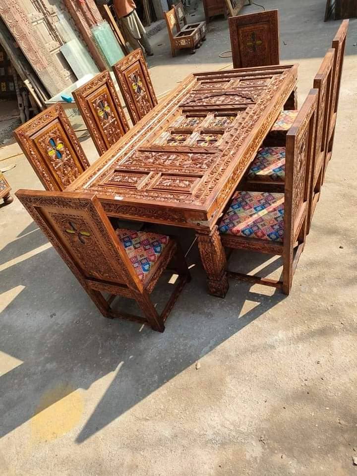 Dining table set Swati table center tables Chinoti dining table set 0