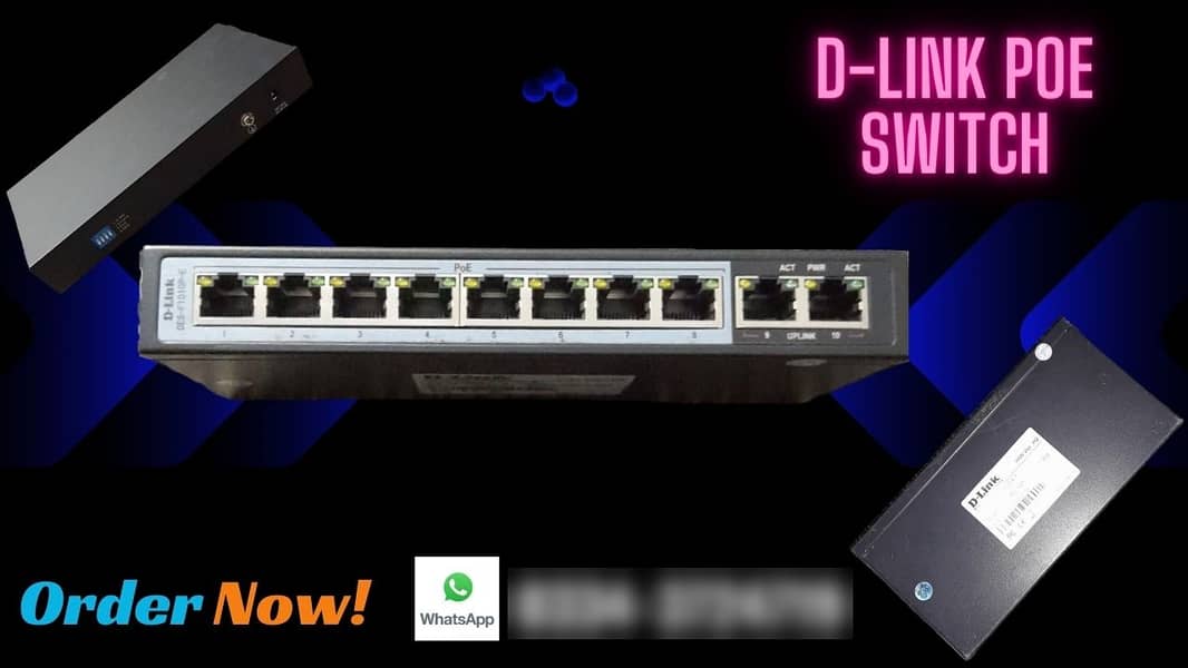 D-Link POE 8 Port Switch 5