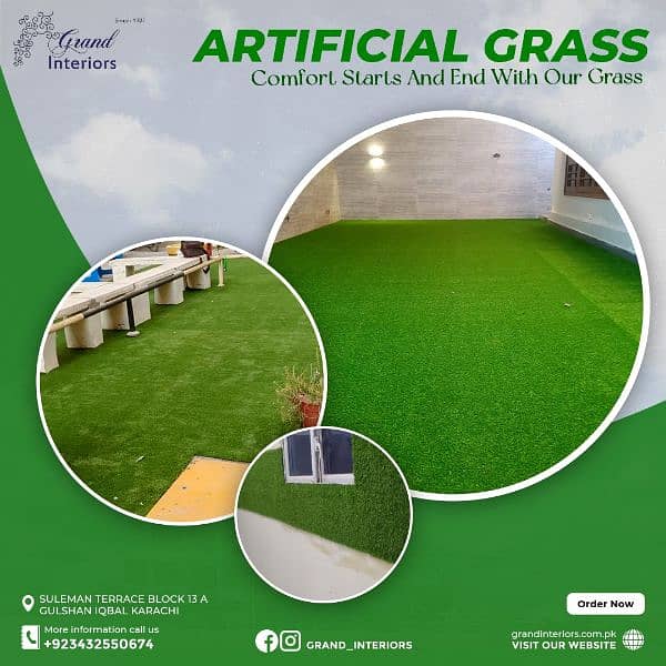 Artificial grass sports grass turf vinyl flooring wood pvc Grand inter 2