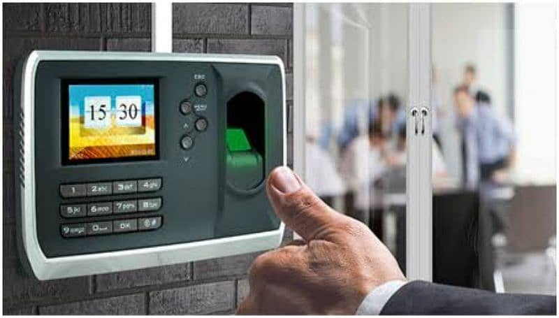 face biometric card door lock attendance machine software installation 1