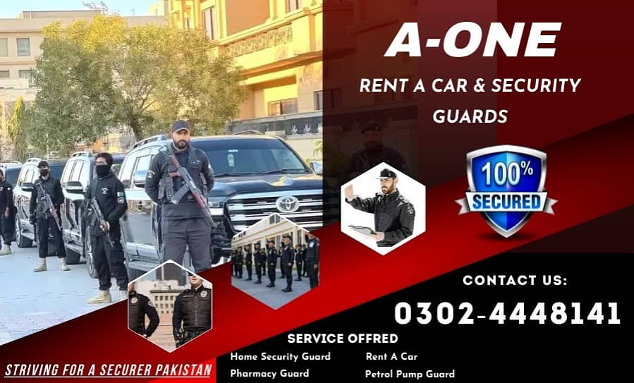 Security Guard's | Prado | Revo, on rent Lahore | BMW | Self Drive | 0