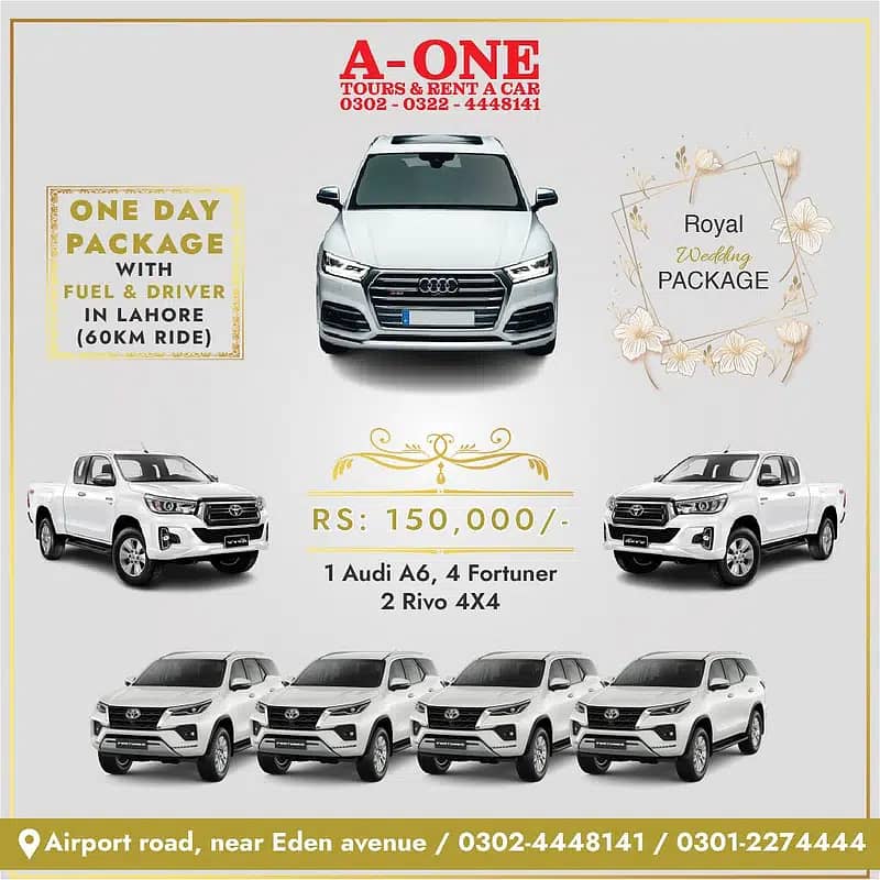 Rent A Car ,Car Rental + Wedding & Event Service , Self Drive , Audi 11