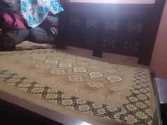 Wooden Bed with 8 inch Mattress
