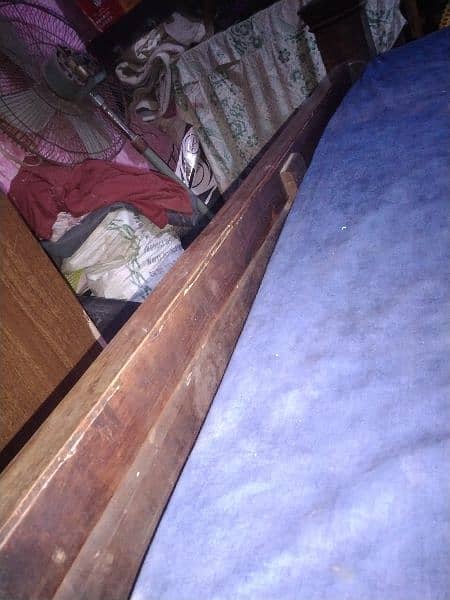 Wooden Bed with 8 inch Mattress 2