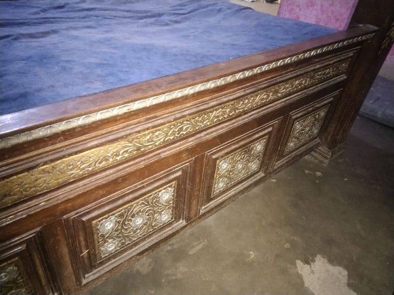 Wooden Bed with 8 inch Mattress 7