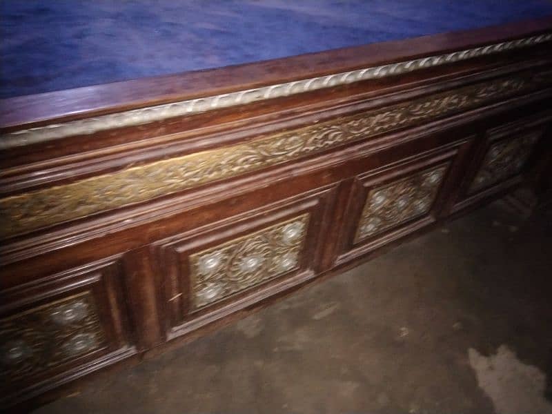 Wooden Bed with 8 inch Mattress 9