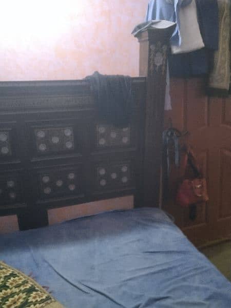Wooden Bed with 8 inch Mattress 10