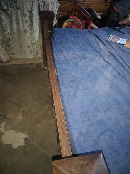 Wooden Bed with 8 inch Mattress 12