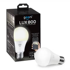 Geeni LUX 800 60W Equivalent WarmWhite Dimmable A19 E26 Smart LED Bulb