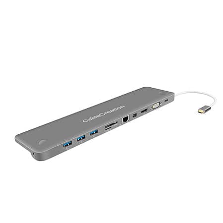 Vako Multiport USB-C-Hub-Adapter 9in1 4K HDMI VGA SD Card MicroUSB 3.0 6