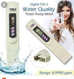 TDS Meter Water Quality Tester Testing Pen Purity Filter 0-9990 PPM