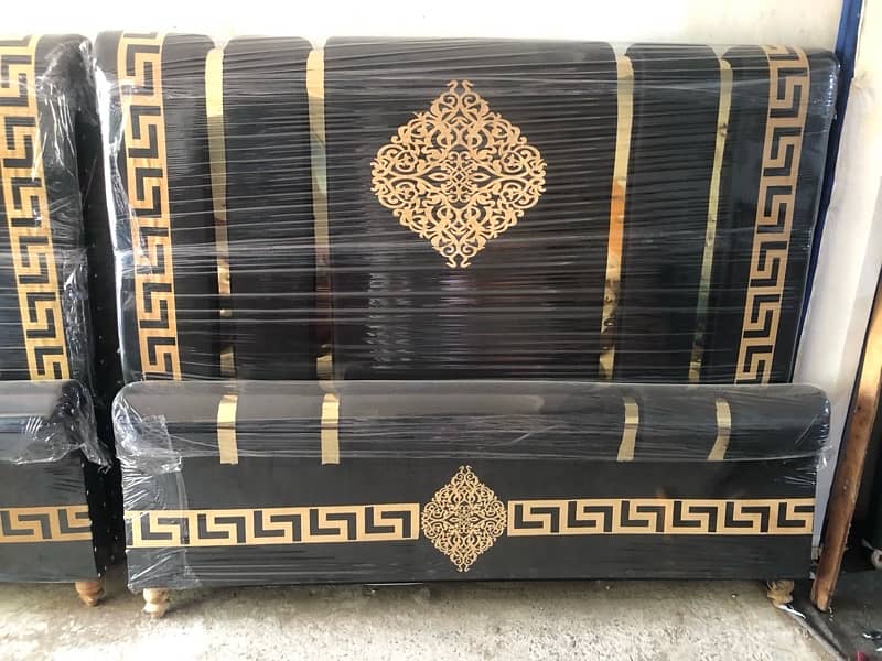 Double bed / Bed set / Furniture / King size bed / poshish  bed 2