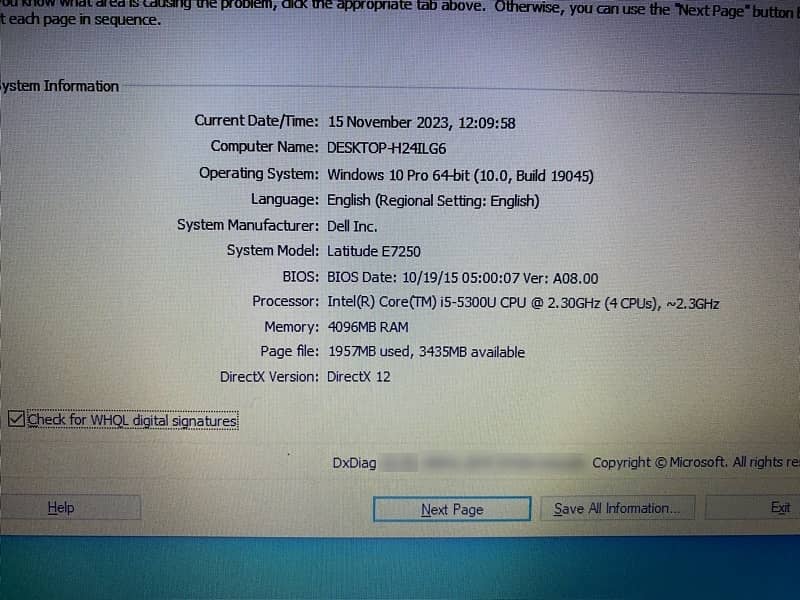 Dell Latitude E7250 4/128GB SSD i5 5th Gen 9