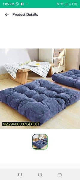 2 PCs velvet floor cushions | Floor Cushions Delivery Available 2