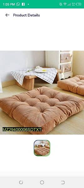 2 PCs velvet floor cushions | Floor Cushions Delivery Available 5