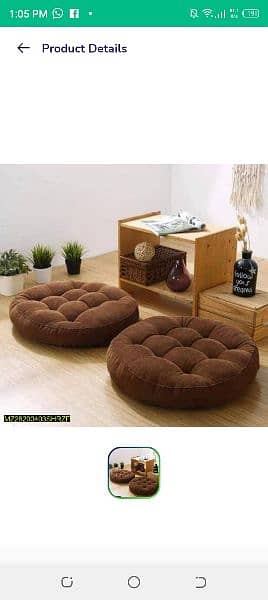 2 PCs velvet floor cushions | Floor Cushions Delivery Available 2