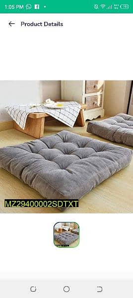 2 PCs velvet floor cushions | Floor Cushions Delivery Available 7