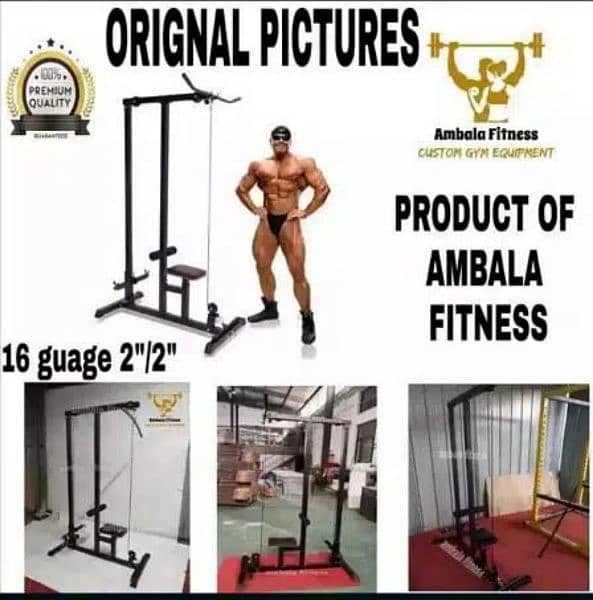 Pull Lat Pull Down Equipment Row Machine Waist Back Muscle Fitness gym 0